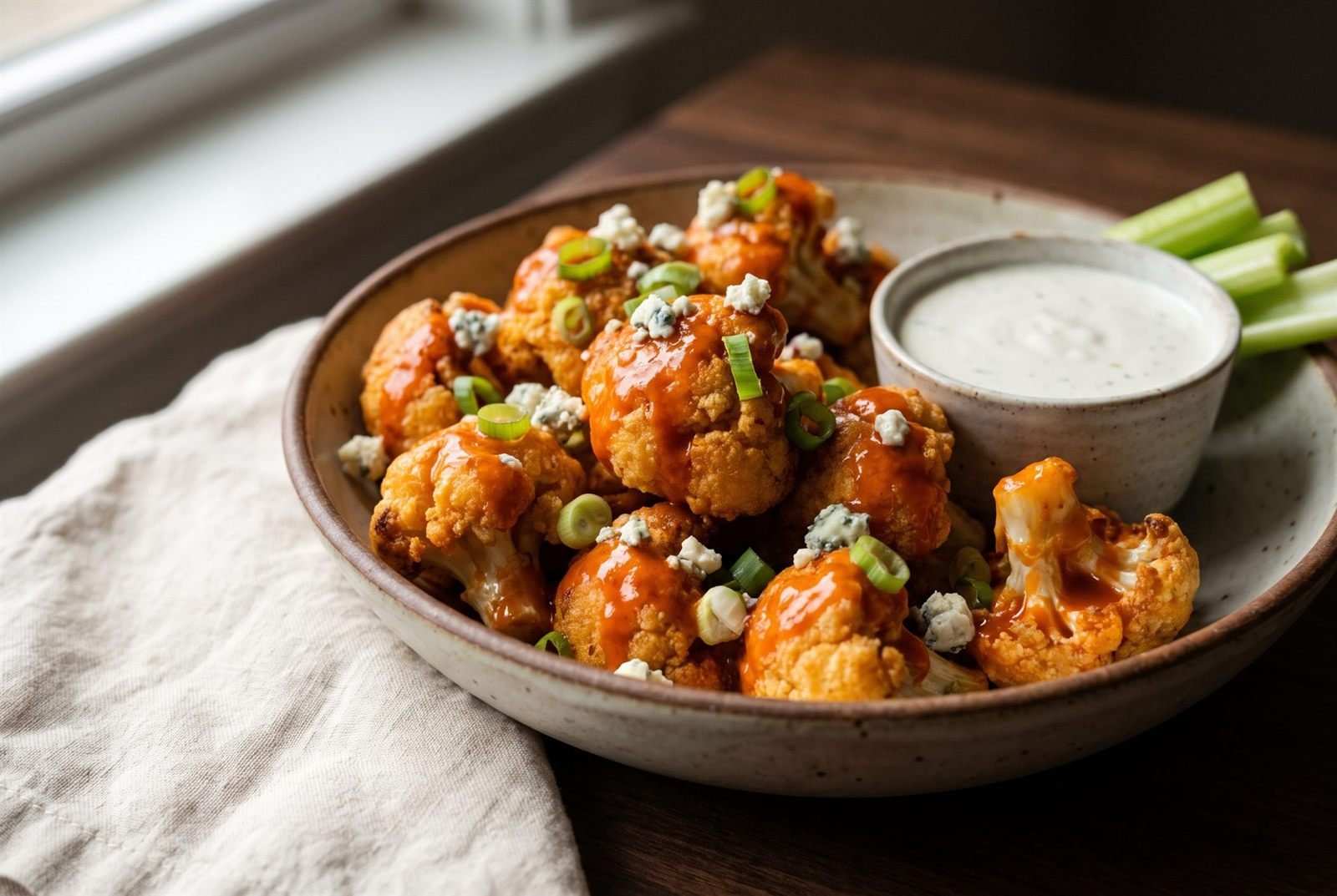 Buffalo Cauliflower Bites