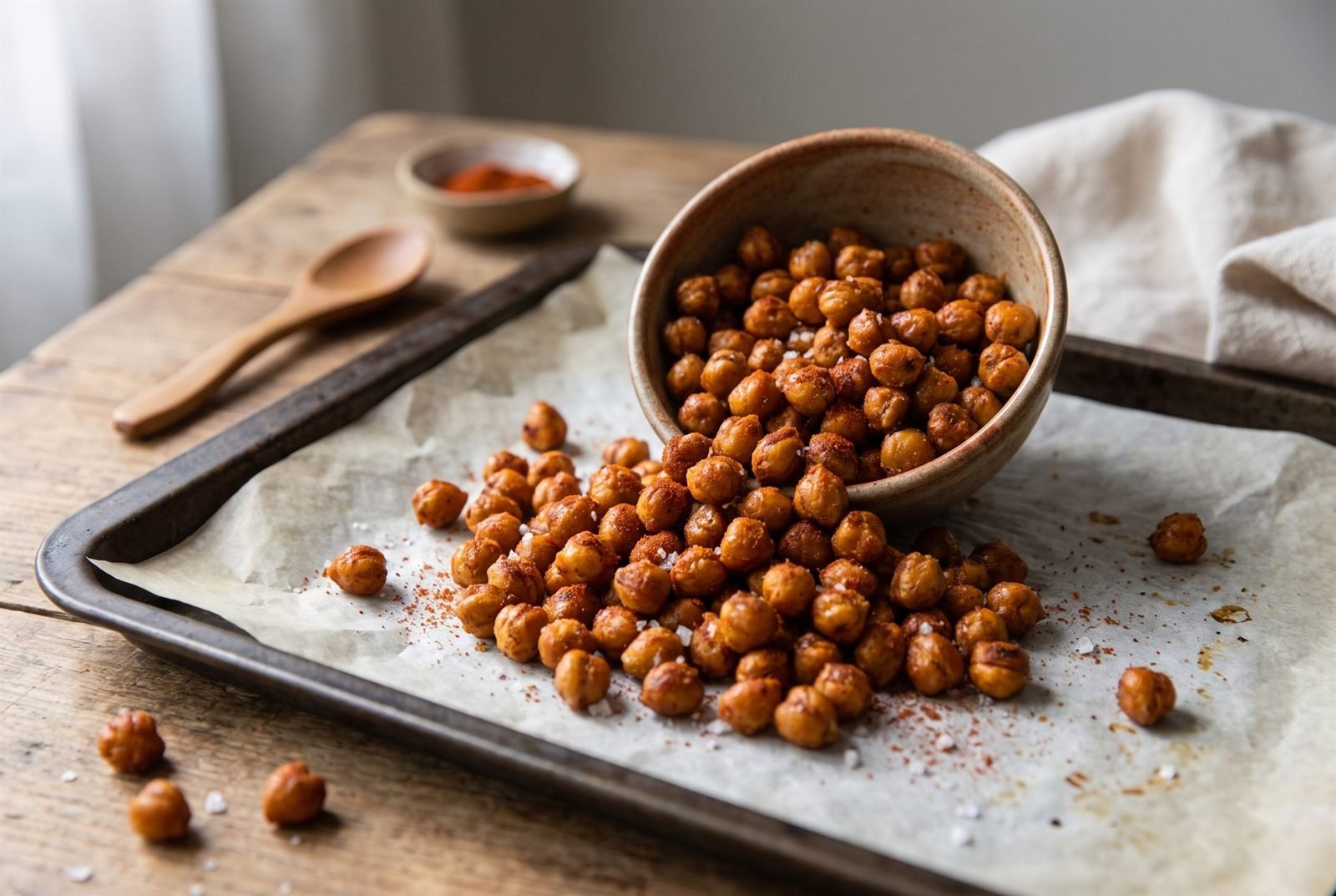 Crispy Baked Chickpeas