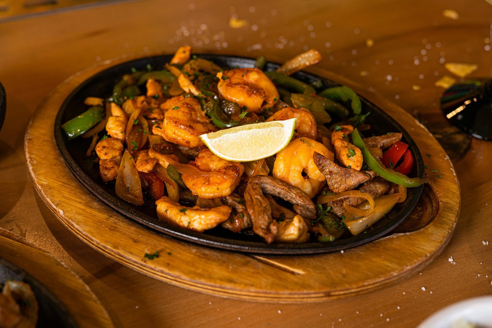 Chicken Fajita Bar on Baking Tray