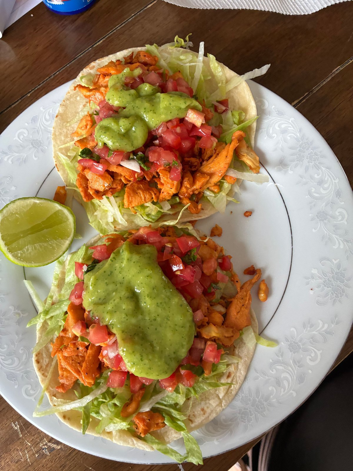 Salsa Verde Chicken Tacos