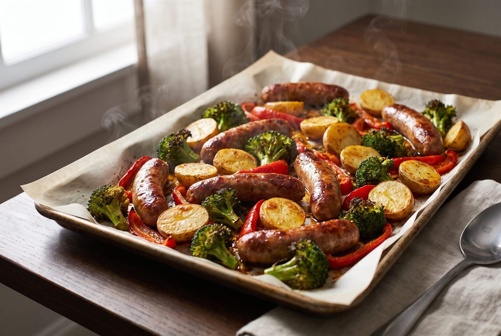 Sheet Pan Sausage & Veggies