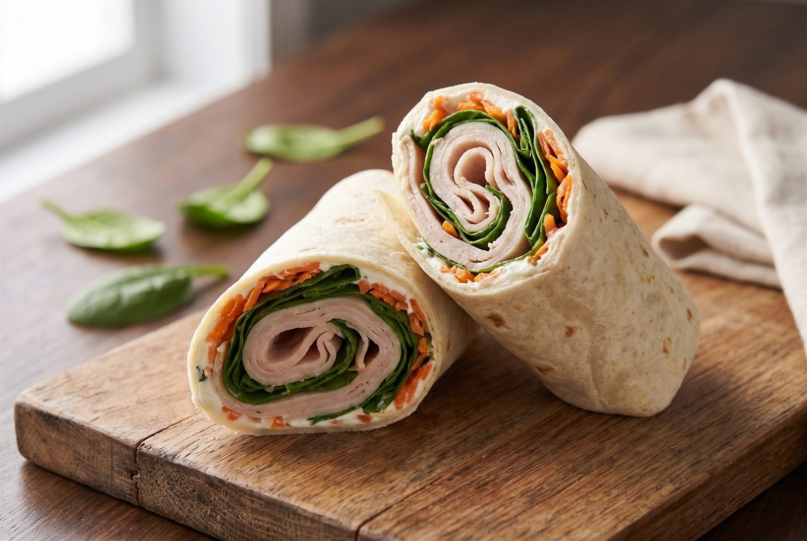 Turkey & Spinach Wraps