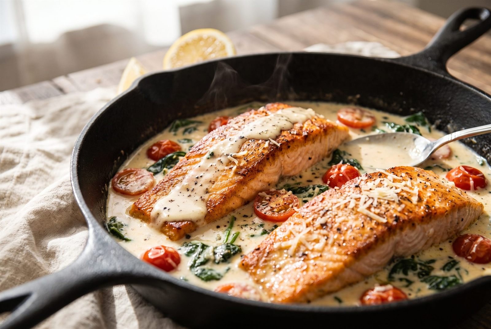 Creamy Tuscan Salmon